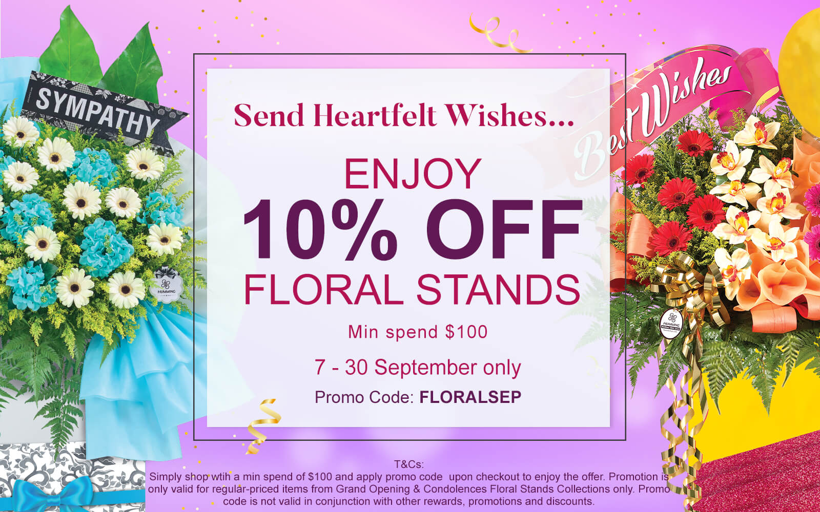 Floral Stands Promo September 2023